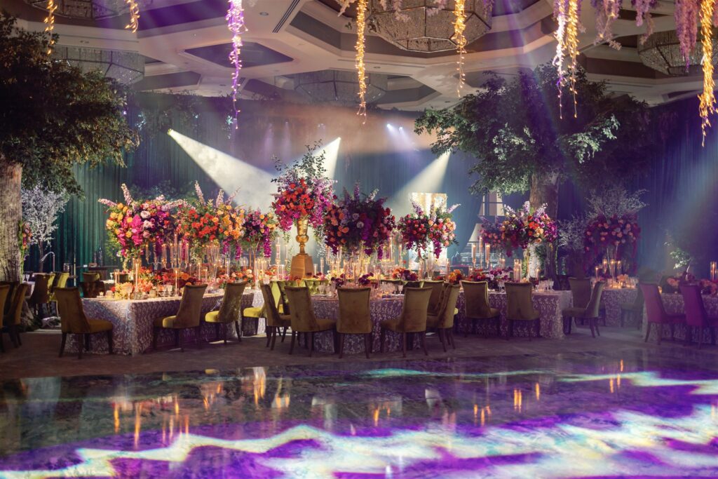Wedding reception floral arrangements at Four Seasons Orlando by David Tutera - Photo by Alex Paul Photography